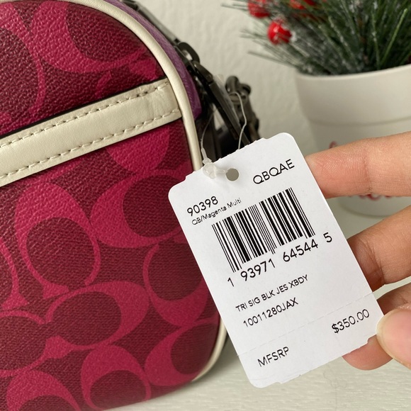 Coach Jes Crossbody Blocked Sig Canvas - Picture 4 of 8